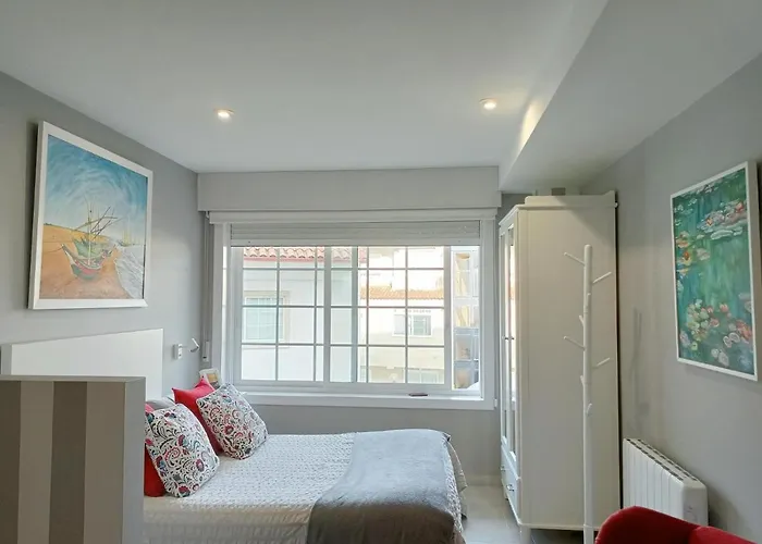 Estudio En Baiona- Playa Santa Marta * Байона